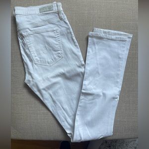 AG Harper Straight leg jean- white 27